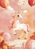 Licorne magique pour une fête d'anniversaire